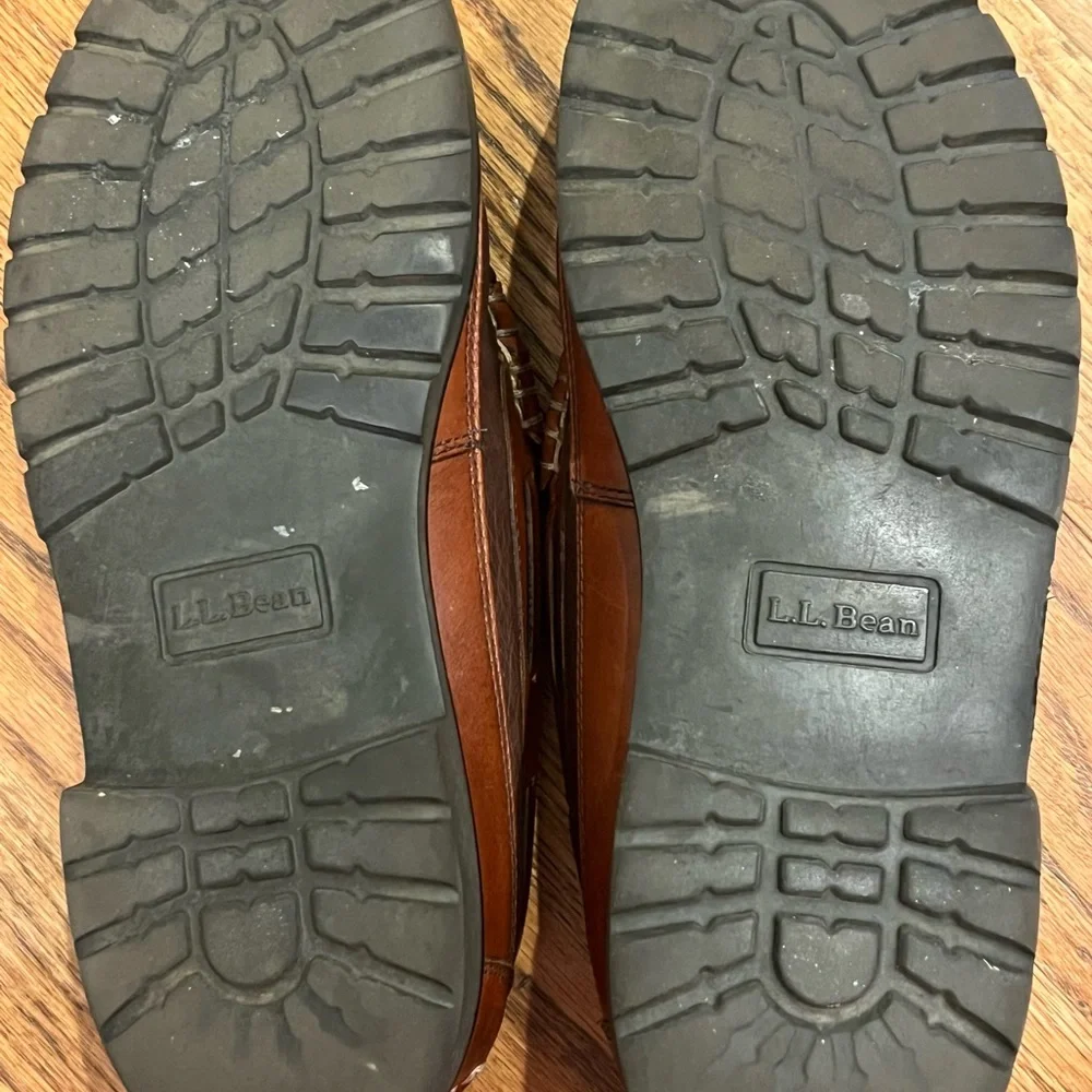 L.L. Bean Two-Tone Brown‎ Leather Loafers